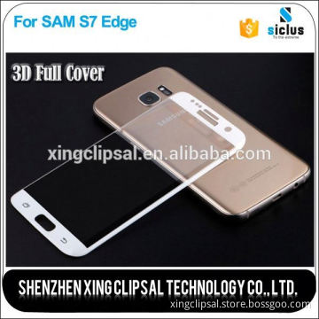 0.33mm 9H 3D anti shock tempered glass screen protector for Samsung Galaxy s7